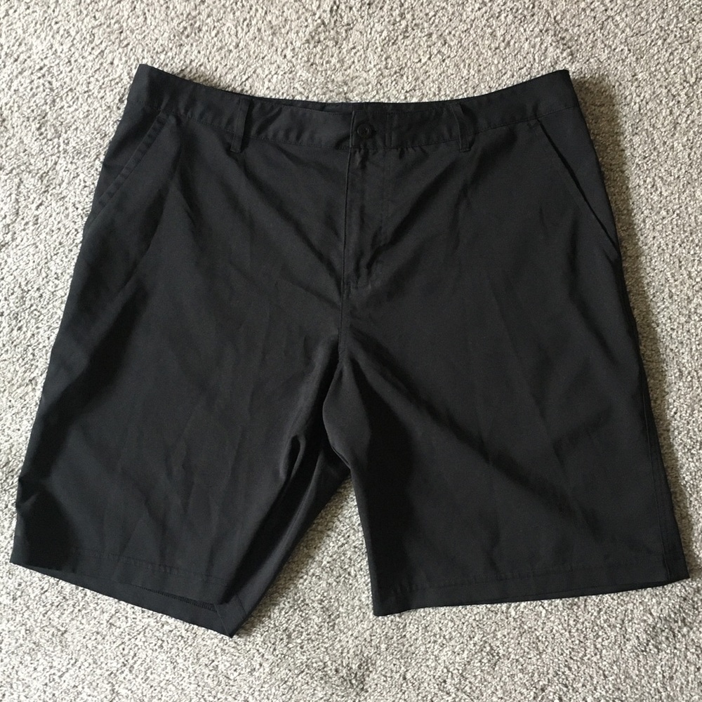 Black golf shorts